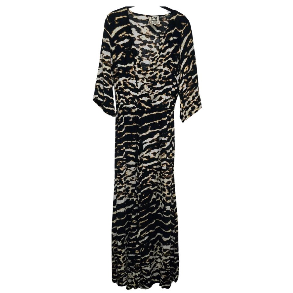 Jasse Animal Print Wide-Leg Jumper – Bold & Trendy!
